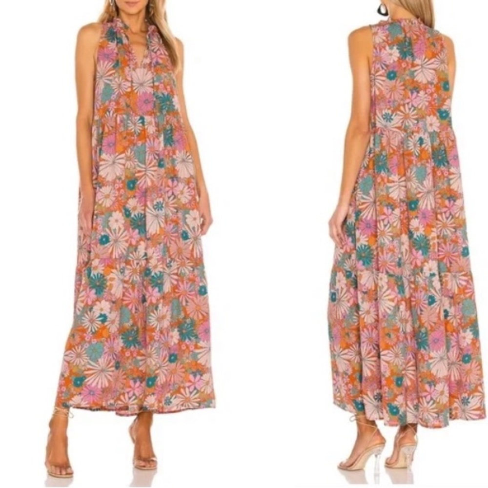 NWT Women’s BB Dakota by Steve Madden Pink Flower Power Maxi Dress, Size XS & M